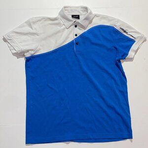 Galvin Green Shirt Mens Large Blue White Comfort Technology Breathable Golf